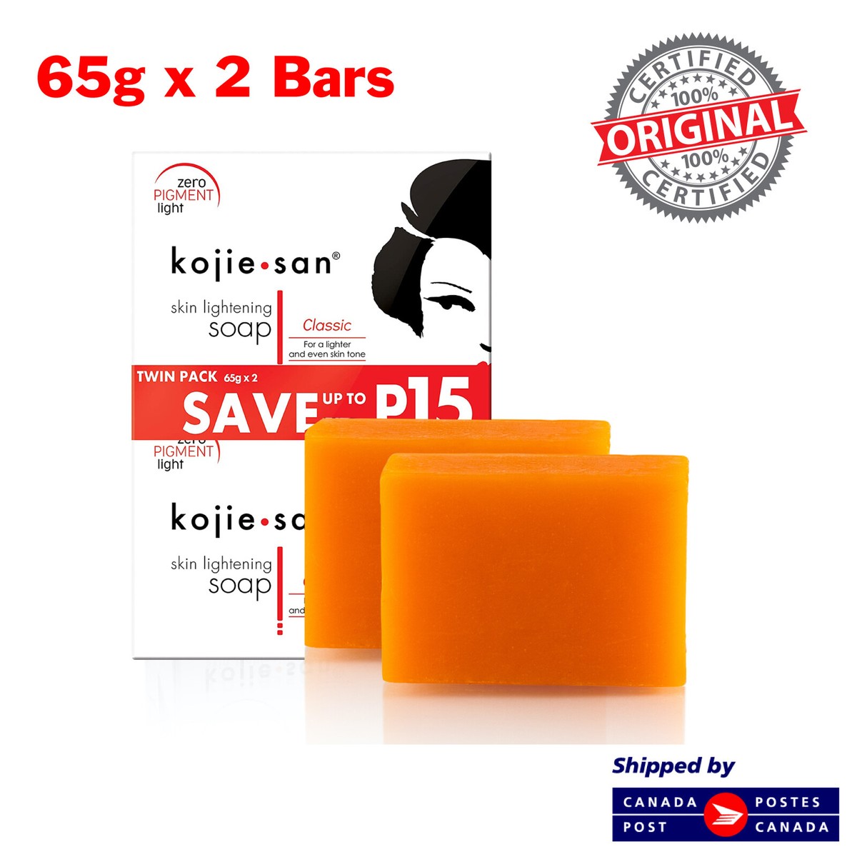 Kojie San Savon Original De &Eacute;claircissant L'acide Kojique Prescrit, Kojie San
