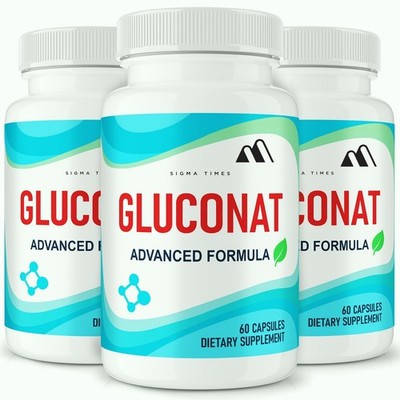 Gluconat Pills, Official Blood Support for Healthy Circulation & Balance- 3 Pack