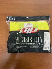 Protective Industrial Products Zipper Mesh Vest Class 2 Hi-Vis Yellow Ansi Type