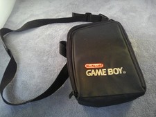 Official Nintendo Game Boy Black Travel Carrying Case Zip Bag Strap