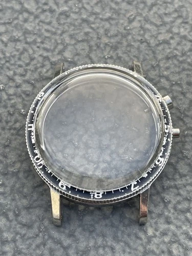 ! Very RARE stainless steel NIVADA Wanderer Vulcain Cricket alarm middle case !