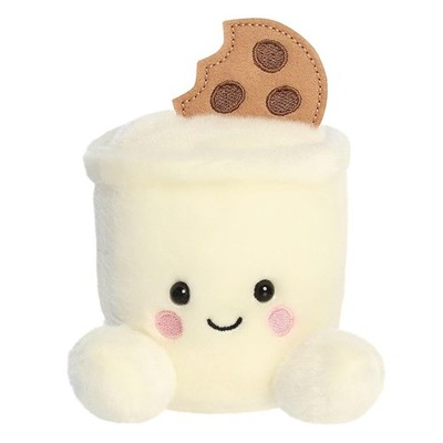 AURORA 34153, Palm Pals Duncan Milk & Cookies, 13cm, Soft Toy, White & Brown