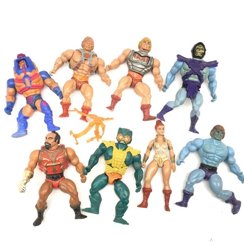 MOTU, He-Man figures lot vintage masters of the universe set Mattel Mer-Man