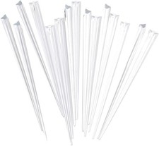 500 Pcs 3.54 Inch Triangular Plastic Fruit Picks Disposable Appetizer Pick Snack