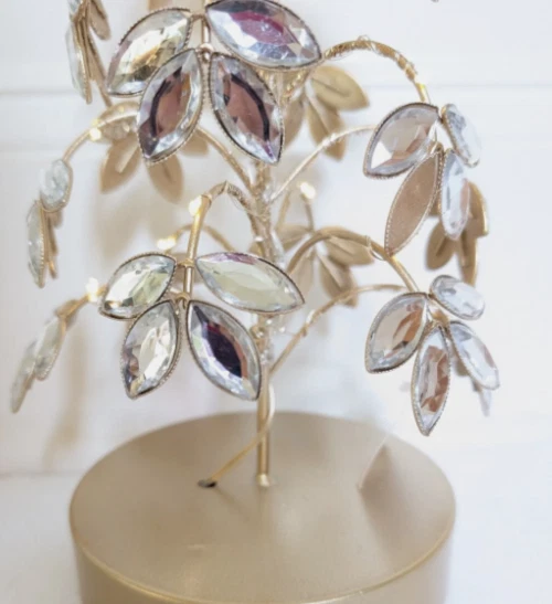 18" Illuminated Faceted Gem Tree Valerie Parr Hill Diamond HSN - Image 2 of 4