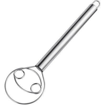 Danish Dough Whisk, Stainless Steel Mixer, Kitchen Utensil for Bread, Cakes