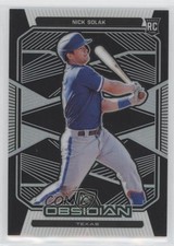 2020 Panini Chronicles Obsidian Nick Solak #12 y0i