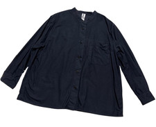MARGARET HOWELL MHL. Cotton Shirt Black Size 3 Japanese Natural Style