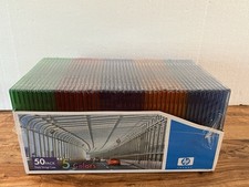 HP Slim Jewel Cases 50pk 5 Colors CD DVD