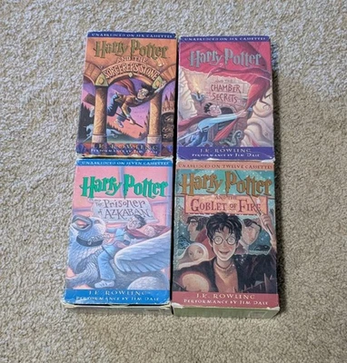 Harry Potter 1-4 Casette Unabridged Audiobooks Incomplete (Missing 1 Tape) Lot - Image 1 of 4