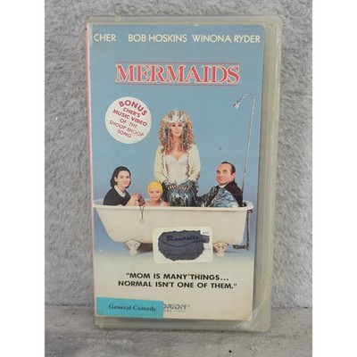 Mermaids VHS 1991 Cher Winona Ryder Christina Ricci Orion Home Video  - Moldy