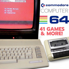 Commodore 64 WORKING!!! 41x Cassette Games, D...