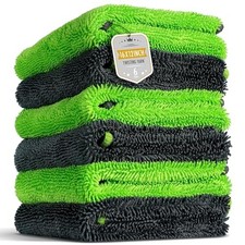 6-Pack Microfiber Towels for Cars 16" 12" Ultra Absorbent and Scratch-Fre