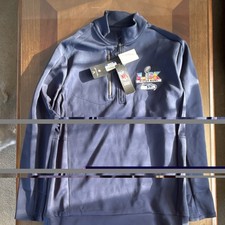 Antigua Seattle Seahawks Super Bowl NFL Men's XL Navy Pullover