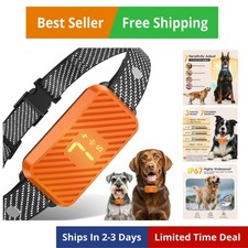 Dog Bark Collar for Large Medium Small Dogs, Effective No-Bark Collar, Smart ...