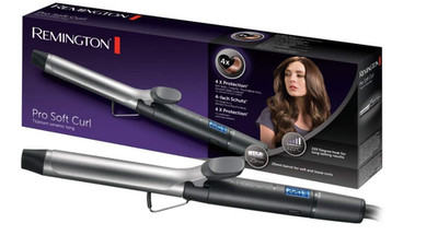 Remington Lockenstab Pro Soft Curl, 25 mm, Schwarz, LCD-Display