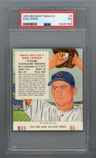 1955 Red Man Tobacco #8 Bob Lemon PSA 7 NM #134351586