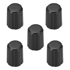 5pcs 6mm Potentiometer Control Knobs For Electric Guitar Volume Tone Knobs Black