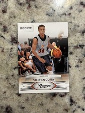 2009-10 Panini Prestige #207 Stephen Steph Curry Rookie Card Warriors. rookie card picture