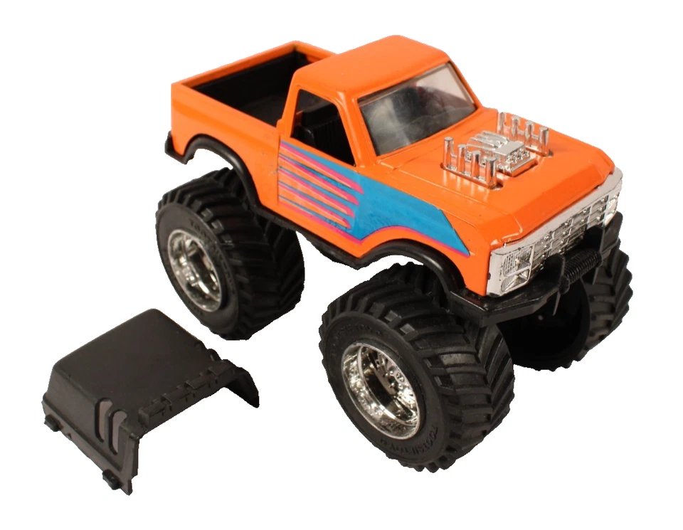 Tootsie 玩具 Monster Tread 怪物卡车 橙色和蓝色 VGC — 第 3/4 张图片