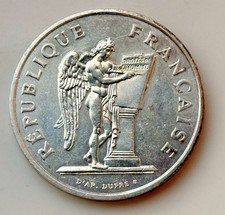 100 Francs 1989 France Human Rights 15.g 900 Silver. Km#970