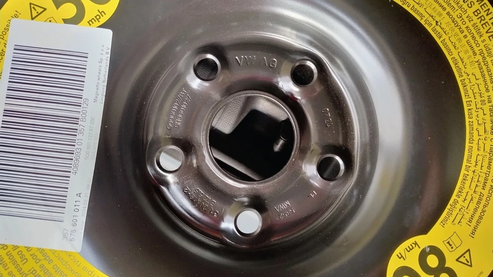 Original VW Notrad 18 Zoll für VW T-ROC, VW Golf 8, Seat Ateca - Bild 4 von 4