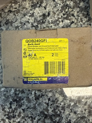 #ad Square D QOB240GFI GFI Circuit Breaker 2P 40A $75.00