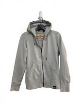 American Giant Light Blue Gray Full Zip Hoodie Sweatshirt Woman  s Size Medium