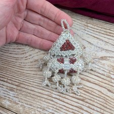 Vintage Kuchi Tribal Beaded Talisman Tassel 19583 