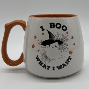 I Boo What I Want Halloween Mug 14 oz Spooky Lane Mugs Ghost Mug & Spider *read*