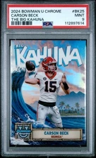 Carson Beck 2024 Bowman University Chrome The Big Kahuna #BK-25 PSA 9