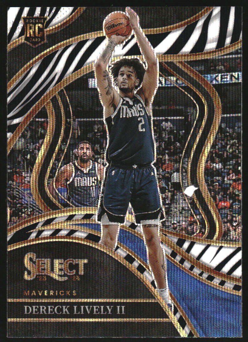 2023-24 Select Prizms Zebra #285 Dereck Lively II RC Rookie