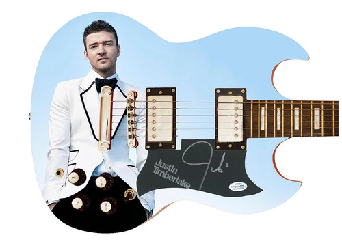 Justin Timberlake Signed Autographed Custom Photo Graphics Guitar ACOA ACOA