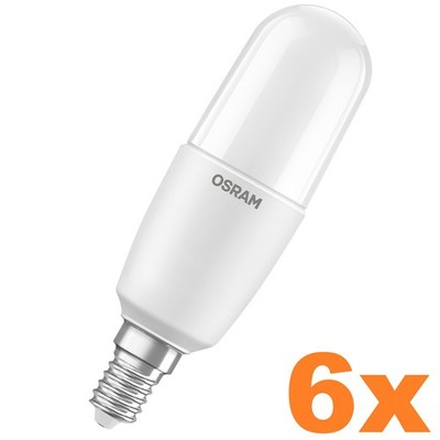 6 x OSRAM LED STAR CL STICK FR 75 10W neutralweiß E14 1100lm