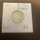 1917 Buffalo Nickel. G+. $3