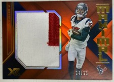 2019 Panini Xr Football MM-8 Will Fuller V /25 Orange Maximal Patch Texans