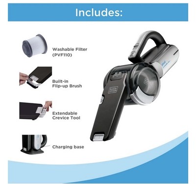 BLACK+DECKER dustbuster  PIVOT VAC  Cordless Handheld Vacuum - BDH2000PL
