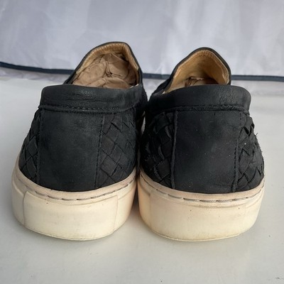 M. Gemi Black Woven Leather Loafer Slip-On Shoes Italy  display picture 1