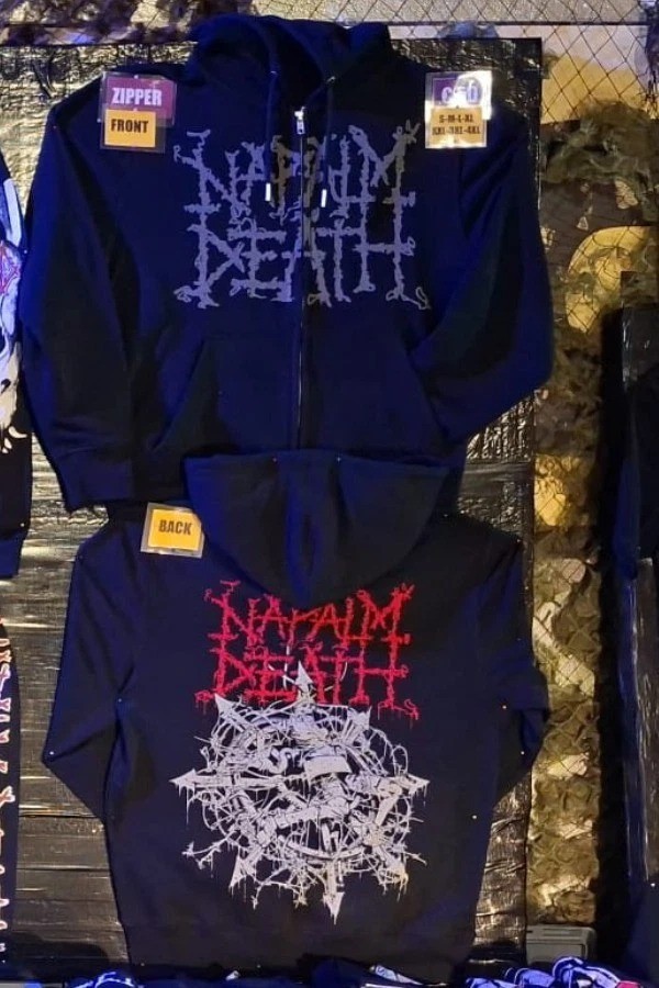 SALE! Napalm Death Campaign for Musical Destruction Tour 2026 Zip Hoodie