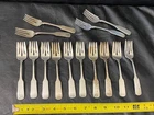 Sterling Silver 14 Salad Dessert Forks Gorham lot 732 grams