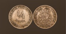 INDIA (Portuguese) 1/4 Rupia 1947 - Silver - XF