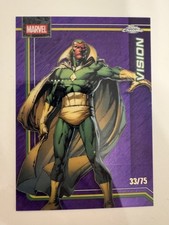 2026 Topps Chrome Marvel Vision #190 Purple Shimmer Refractor 04/75