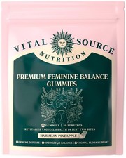 3 X - Vital Source Nutrition Premium Feminine Balance Gummies 60 Each Pineapple