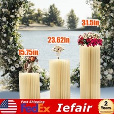 3 Pcs Foldable Paper Column Display Stands Cylinder Flowers Stand Dessert Table