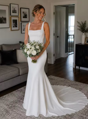 simple wedding dress, brand new