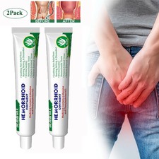 2Pack Hemorrhoids Remove Ointment Herbal Cream Relief Piles Pain Reduce Itching