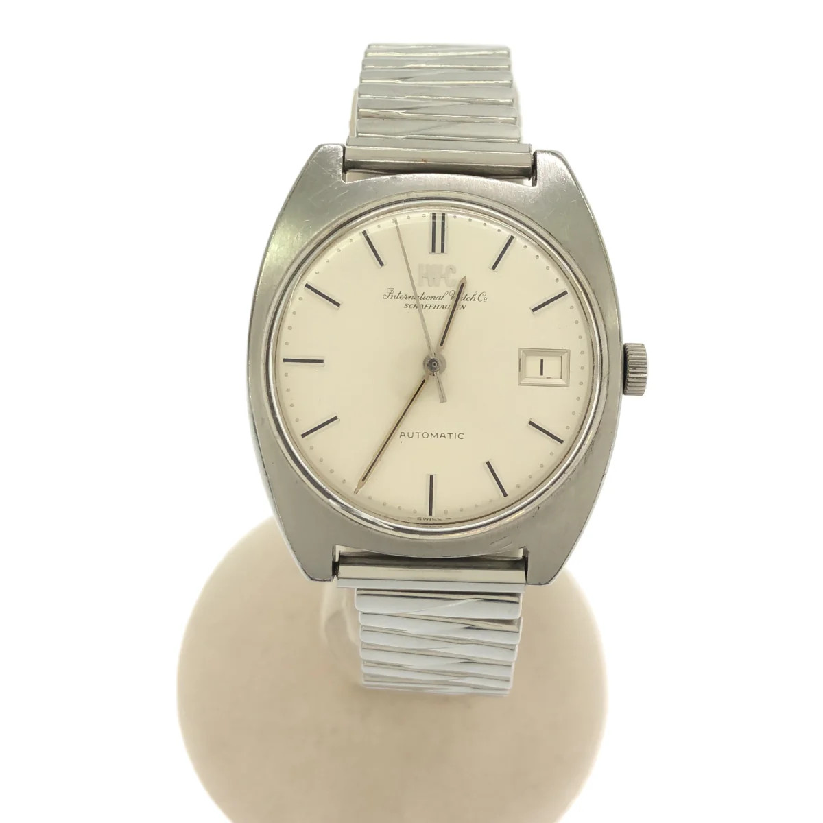 IWC Schaffhausen C Line Ref 1828 SS Automatic Fish Crown Running Watch Pre-Owned