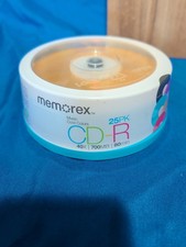 Memorex, Cool Colors, Music CD-R, 40x, 700mb, 80min 4x 25pk Brand New Sealed