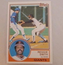 Reggie Smith Topps #262 1983 RYNE SANBERG IN PIC ROOKIE YEAR