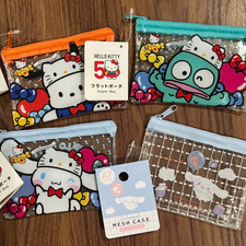 Various Sanrio zipper pouches